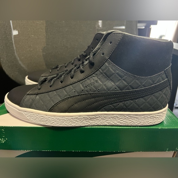 Brand Nee PUMA Suede Classic Mid Quilt. Size 10.5, black quilt and never worn. - Picture 8 of 8